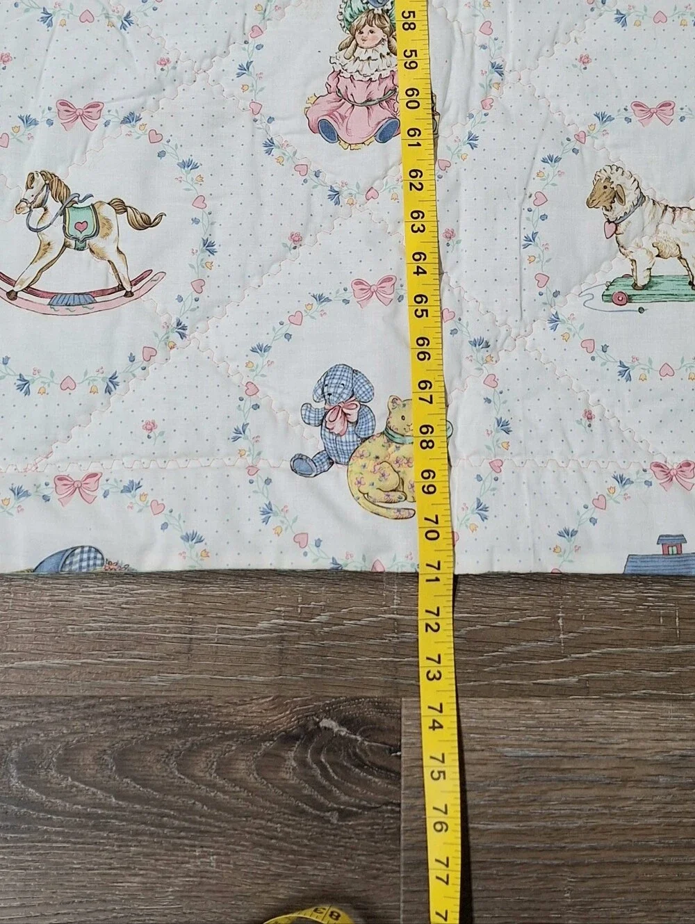 Glenna Jean Vintage Handmade Child's Quilt 71 X 41